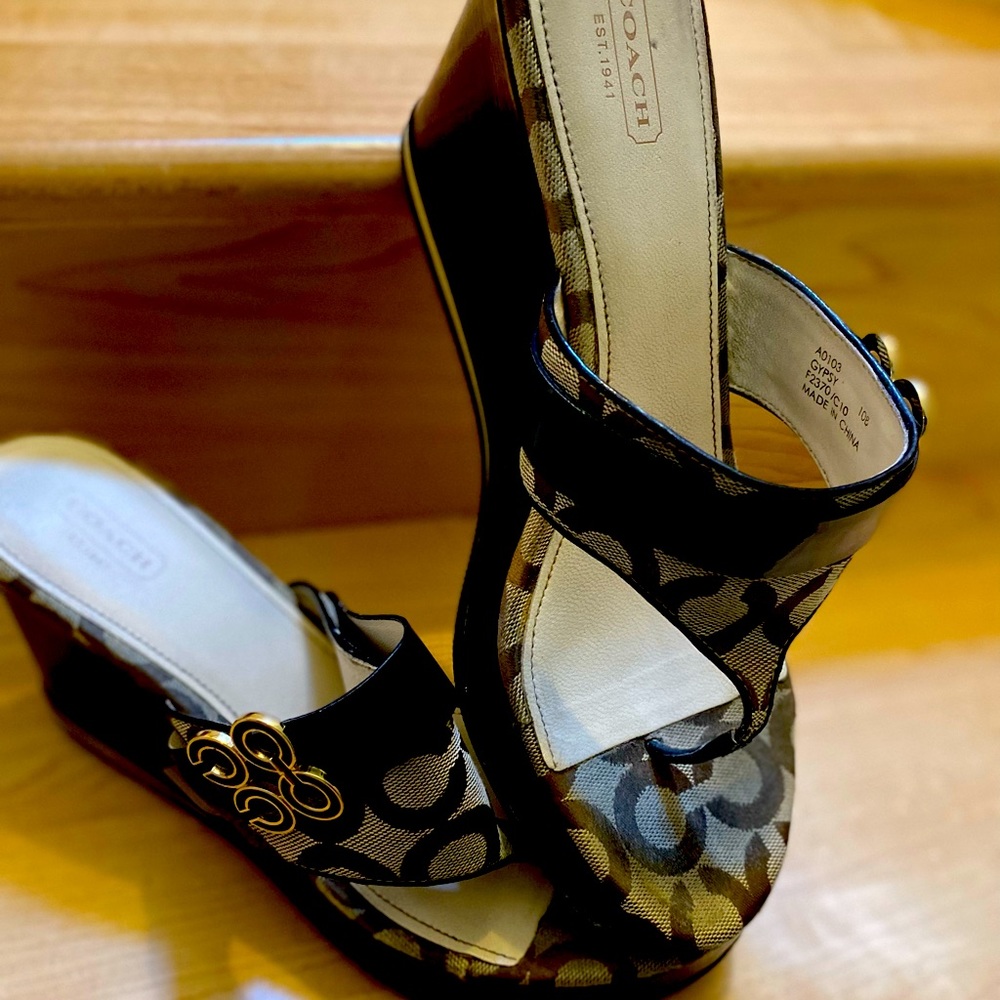Coach Wedge Slides